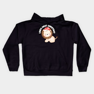 Lion's First Christmas Kids Hoodie